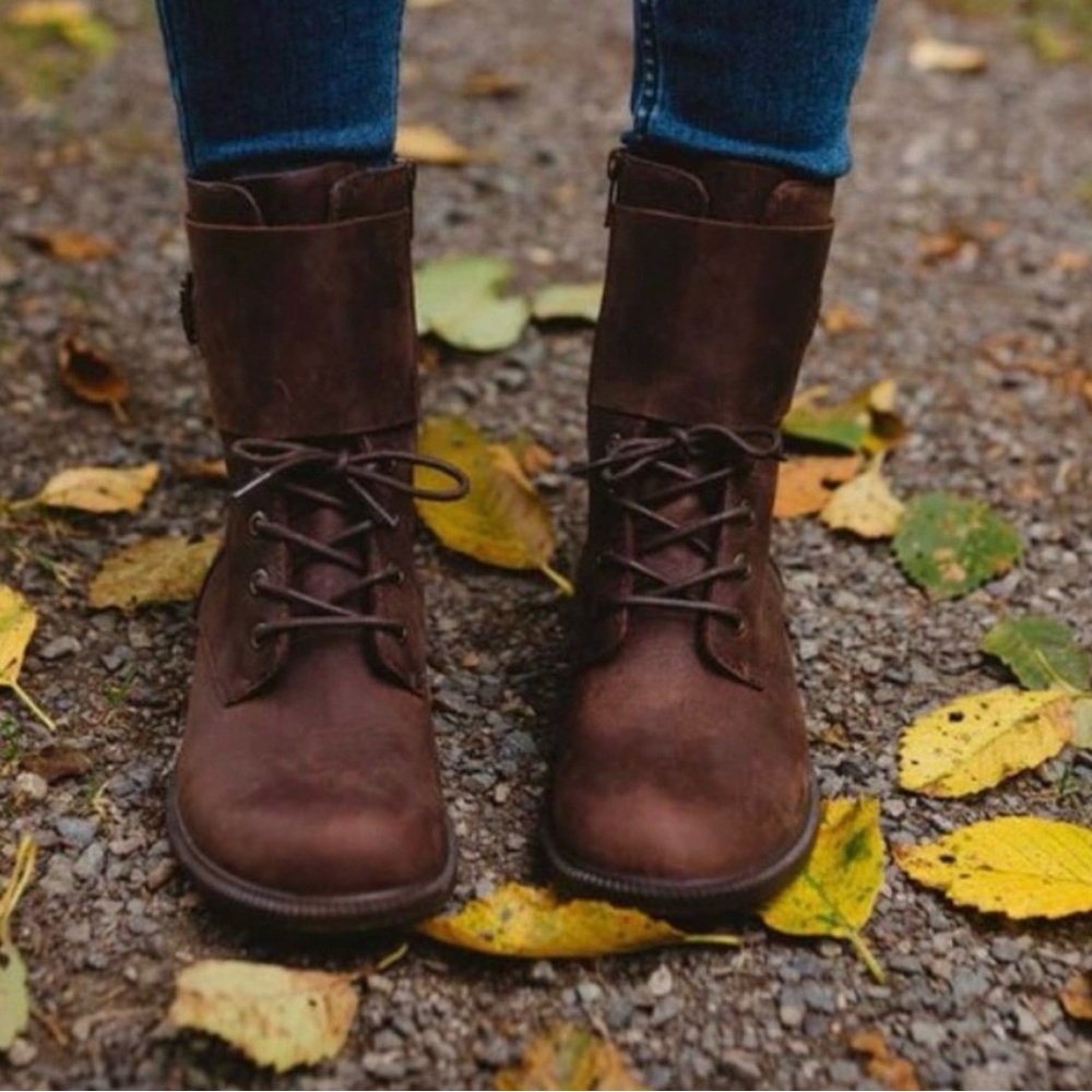 Kodiak‎ Callwood Brown Leather Women’s Combat Boots.